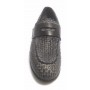 SCARPE UOMO CAVALLINI MOCASSINO F.CUOIO PELLE INTRECCIATA A MANO GREY US17CA04