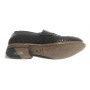 SCARPE UOMO CAVALLINI MOCASSINO F.CUOIO PELLE INTRECCIATA A MANO NERO US17CA06