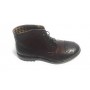 Scarpe uomo Cavallini polacchino brogue in pelle color cognac hand made U18CA02