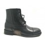 SCARPE UOMO CAVALLINI POLACCHINO CHELSEA PELLE LAVATA NERA HAND MADE U17CA02