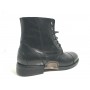 SCARPE UOMO CAVALLINI POLACCHINO CHELSEA PELLE LAVATA NERA HAND MADE U17CA02