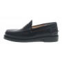 SCARPE UOMO ELITE MOCASSINO FONDO IN CUOIO CUCITO CON TACCO COLORE NERO US17EL05