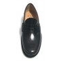 SCARPE UOMO ELITE MOCASSINO FONDO IN CUOIO CUCITO CON TACCO COLORE NERO US17EL05