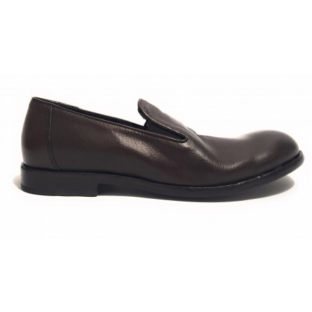 SCARPE UOMO ERNESTO DOLANI PANTOFOLINA  PELLE MORO  ARTIGIANALE US17ED06