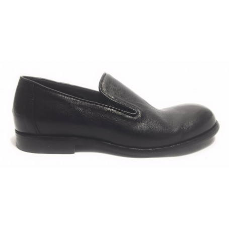 SCARPE UOMO ERNESTO DOLANI PANTOFOLINA  PELLE NERO  ARTIGIANALE US17ED03
