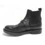 SCARPE UOMO ERNESTO DOLANI STIVALETTO BEATLES PELLE BUFALO COL. NERO CON FRANGIA U18ED02
