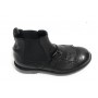 SCARPE UOMO ERNESTO DOLANI STIVALETTO BEATLES PELLE BUFALO COL. NERO CON FRANGIA U18ED02