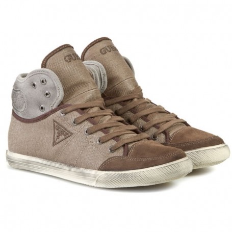 Scarpe uomo Guess sneaker in tessuto beige U15GU06 FM4RF2FAB12