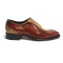 Scarpe uomo Harris francesina fatta a mano in pelle col. shade cuoio /red braques U17HA86