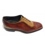 Scarpe uomo Harris francesina fatta a mano in pelle col. shade cuoio /red braques U17HA86