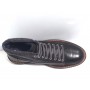 SCARPE UOMO HENRY COTTON'S PEDULA MOD GRITZ IN PELLE E CAMOSCIO NERO U17HC03