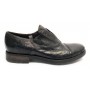 Scarpe uomo in francesina scamiciata Davidson pelle burattata black  U15DV02