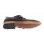 Scarpe uomo Lorenzi con fibbia in pelle burrattata safari nero US17LO03
