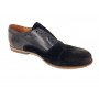 SCARPE UOMO SCAMICIATA DAVIDSON PELLE E CAMOSCIO NERO  VINTAGE US14DV01