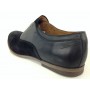 SCARPE UOMO SCAMICIATA DAVIDSON PELLE E CAMOSCIO NERO  VINTAGE US14DV01