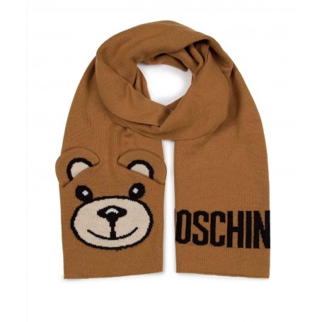 Sciarpa donna Moschino teddy bear in lana marrone C23MO15 30637