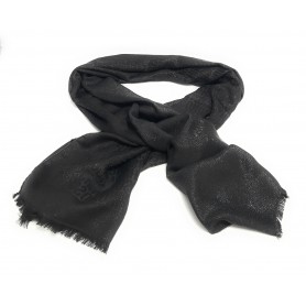 Sciarpa Moschino multilogo seta black C23MO14 30735 M2777