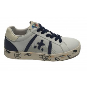 Sneaker Premiata Andy Lace in pelle white/ blu navy ZS23PR02 18179360