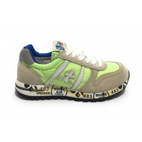 Sneaker Premiata Sky suede grigio/ nylon light green ZS23PR04 18039355