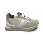 Sneaker running Rubye in pelle/ tessuto white/ silver donna DS22AP01 S2RSD19