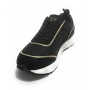Sneaker running EA7 Emporio Armani  ecosuede/ mesh black/ gold X8X033 US21EA08