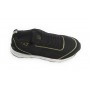 Sneaker running EA7 Emporio Armani  ecosuede/ mesh black/ gold X8X033 US21EA08