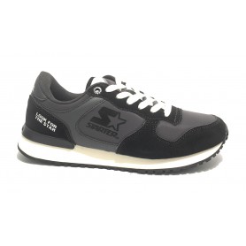 Sneaker running uomo Starter in pelle scamosciata/ nylon dark grey/ black/ white U20ST02