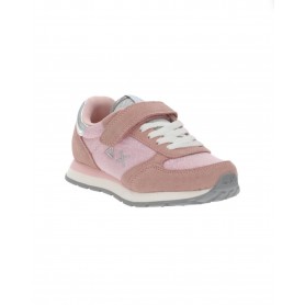 Sneaker Sun68 girl's ally glitter textile pelle/ nylon rosa ZS23SU07 Z33403K