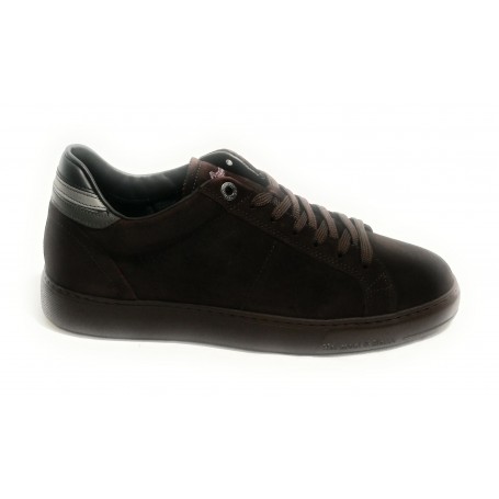 Sneaker uomo Harmont & Blaine pelle scamosciata color sanguine U19HB01