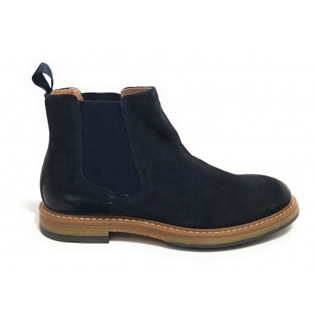 Stivaletto beatles uomo Elite in pelle scamosciata blu U23EL02 1005