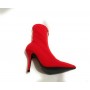 TRONCHETTO GOLD&GOLD ANKLE BOOT A CALZINO TESSUTO STRETCH TC 90 ROSSO DONNA D19GG26