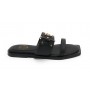 Scarpe donna ciabatta Fracomina in pelle nero DS23FR03 F723SS8001L40101-053