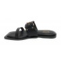 Scarpe donna ciabatta Fracomina in pelle nero DS23FR03 F723SS8001L40101-053