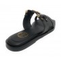 Scarpe donna ciabatta Fracomina in pelle nero DS23FR03 F723SS8001L40101-053