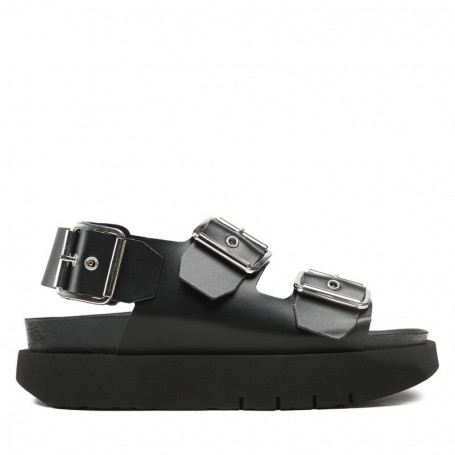 Scarpe donna Genuins sandalo Felina vegan black DS23GN04 G104240