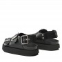 Scarpe donna Genuins sandalo Felina vegan black DS23GN04 G104240