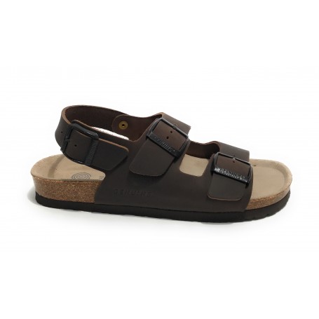 Scarpe uomo Genuins sandalo Congo pelle habana US23GN03 G104356