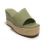 Scarpe donna Gold&gold sandalo con zeppa ecopelle verde DS23GG19 GD689
