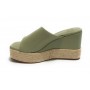 Scarpe donna Gold&gold sandalo con zeppa ecopelle verde DS23GG19 GD689