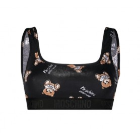 Top donna Moschino nero logo ES23MO30 V6AA1406 4417