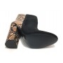 Scarpe donna ankle boot Gold&gold tc 95 in ecopelle scamosciato nero/ stampa pitone D20GG18