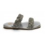 Scarpe donna Gold&gold ciabatta in ecopelle con strass silver DS23GG53 GP23-476