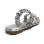 Scarpe donna Gold&gold ciabatta in ecopelle con strass silver DS23GG53 GP23-476