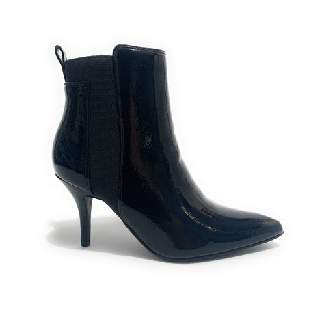 Scarpe donna ankle boot Gold&gold tc 75 in ecopelle effetto vernice colore nero D20GG24