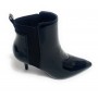 Scarpe donna ankle boot Gold&gold tc 75 in ecopelle effetto vernice colore nero D20GG24