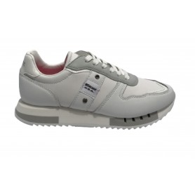 Scarpe Blauer sneaker Melrose pelle white DS23BU03 S3MELROSE02/PUN