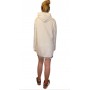 Maxi felpa Moschino con cappuccio donna bianco ES23MO07 V6A1784 4409