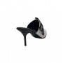 Scarpe donna Love Moschino sabot a punta con tallone aperto tc 80 in pelle bianco DS23MO08 JA10187