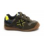 Scarpe bambino Munich sneaker con strap Mini Goal in suede verde army/ camo Z22MU09 1539