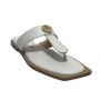 Scarpe donna ciabatta infradito Fracomina in pelle bianco DS23FR08 F723SS1001L40101